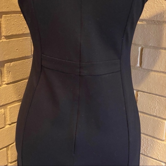 Yoana Baraschi Bodycon Stretch Embroidered  Silk Cocktail Dress Black Sz XS - Picture 6 of 11